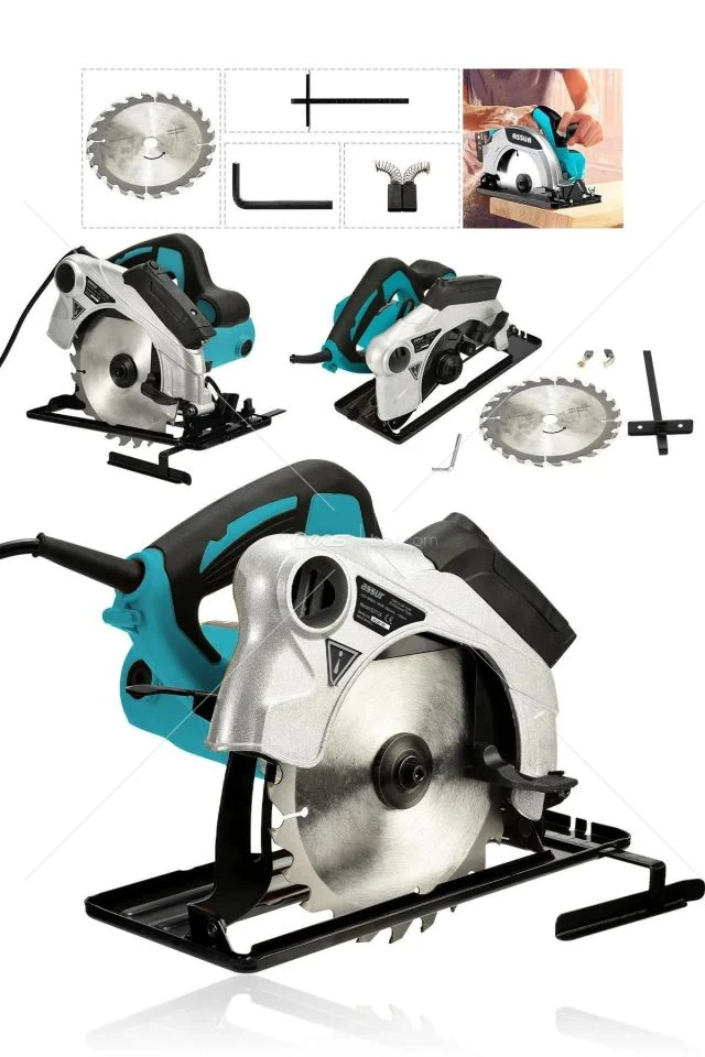 Assur 1400W Profesional Elektrikli Lazer Sunta Kesme Makinasi Daire Testere-Mavi