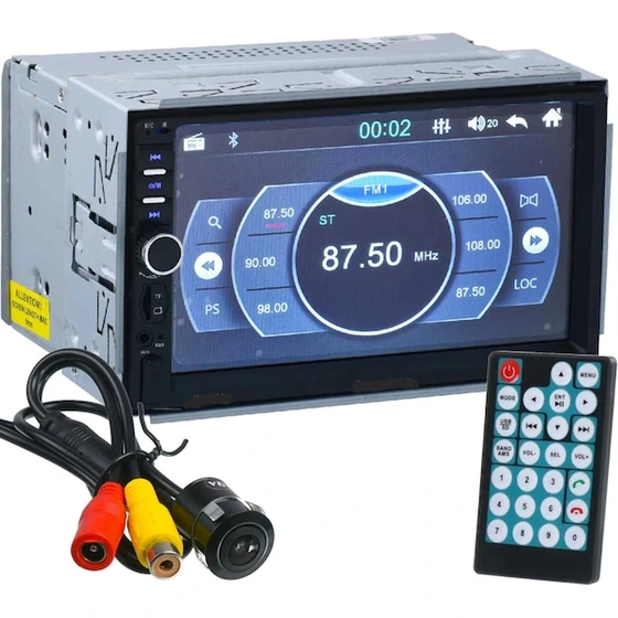 Exvol X70 7 İnc Usb Bluetooth MP3 MP4 Double Teyip + Park Kamerası